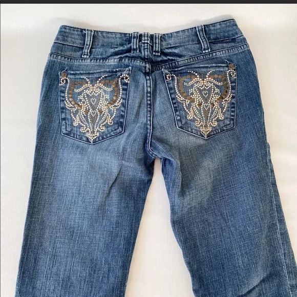 J & Company Straight Leg Embellished Jeans - Picture 3 of 6